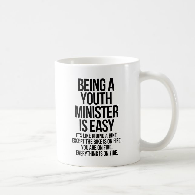 Youth minister coffee mug (Right)