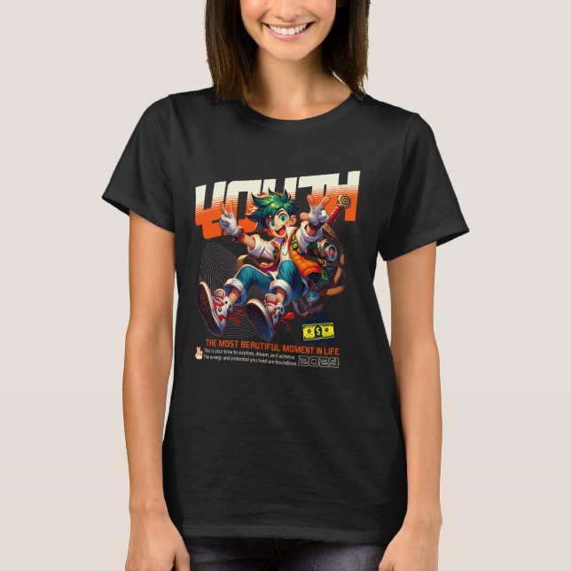Youth Most Beautiful Moment in Life  Teenagers Gif T-Shirt (Front)