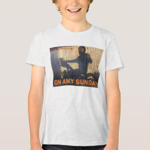Youth motorcycle enthusiast Tri-Blend shirt