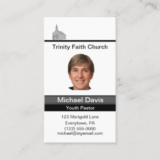 Youth Pastor Business Card