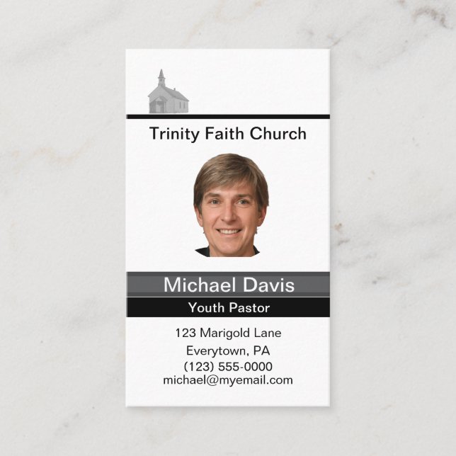 Youth Pastor Business Card (Front)