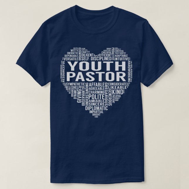 Youth Pastor Heart T-Shirt (Design Front)