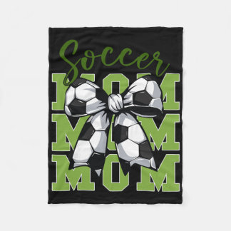 Youth Soccer Mom Coquette Bow Cute Sister Toddler  Fleece Blanket