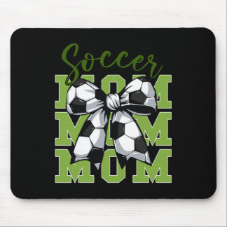 Youth Soccer Mom Coquette Bow Cute Sister Toddler  Mouse Mat