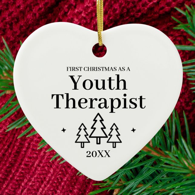 Youth Therapist New Job Christmas Ceramic Tree Decoration (Youth Therapist New Job Christmas Ceramic Ornament
)