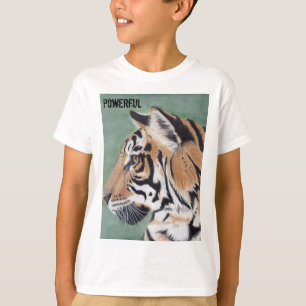 Youth Tshirt Powerful Tiger Boys Shirt