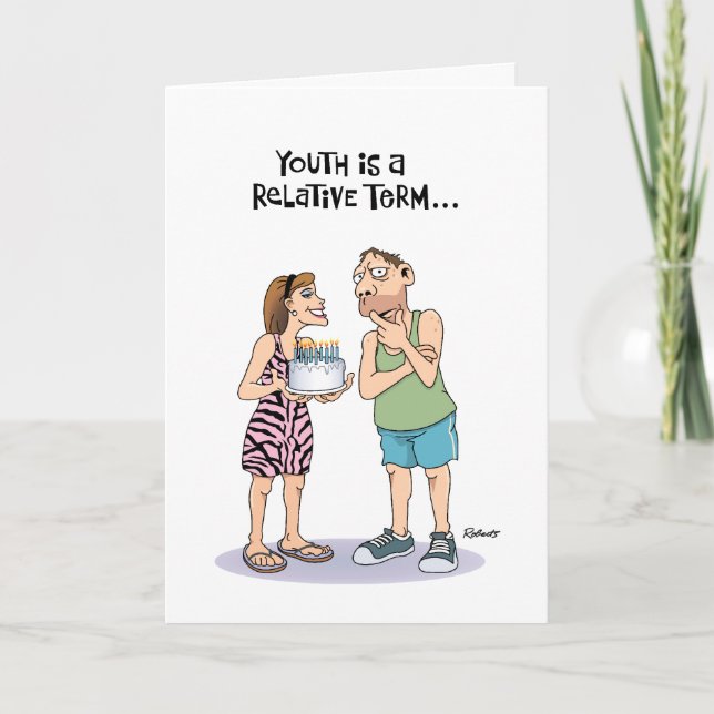 Youth vs. 40th Birthday Card (Front)
