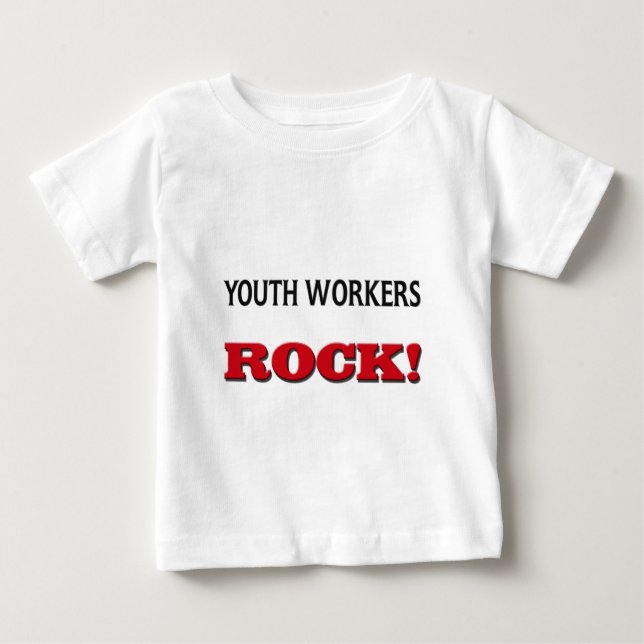Youth Workers Rock Baby T-Shirt (Front)