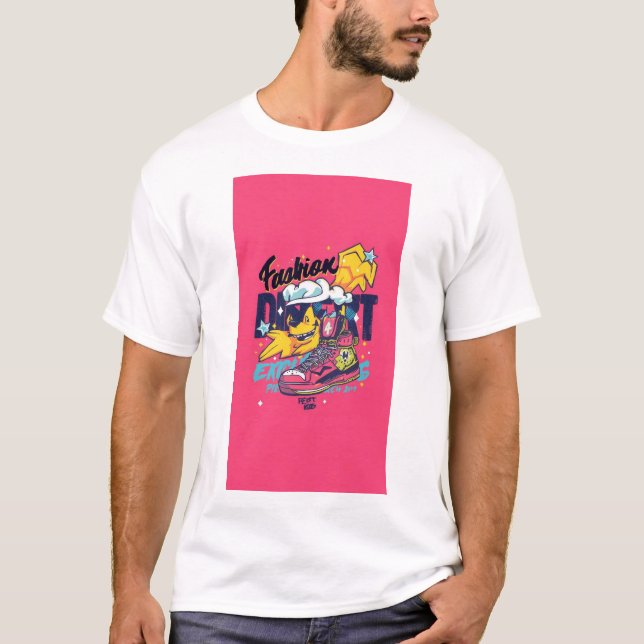 youthful, modern, and vibrant t-shirt design (Front)