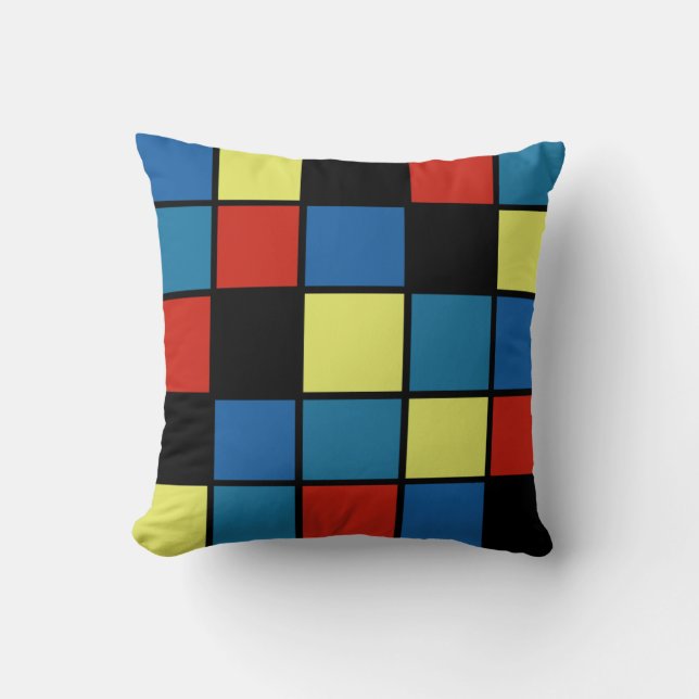Youthful Trend Colored Tiles Cushion (Front)