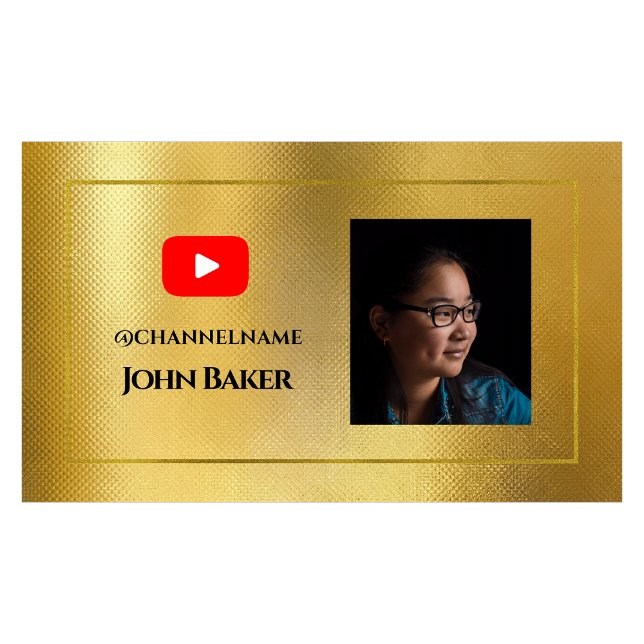 YOUTUBE Channel Advertisement QR Code Photo Business Card (Creator Uploaded)