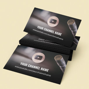 Youtube Channel Chic Rose Gold  Business Card