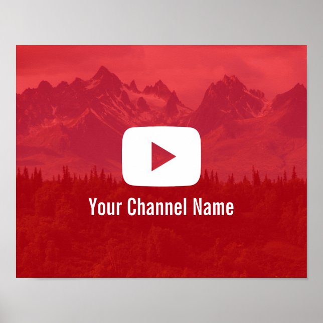 Youtube Channel Custom Photography Youtuber Poster (Front)