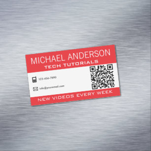 YouTube Channel   Professional YouTuber Magnetic Business Card