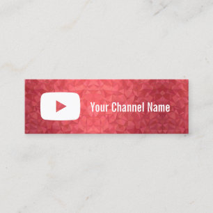 Youtube Channel Youtuber Social Media Mini Mini Business Card