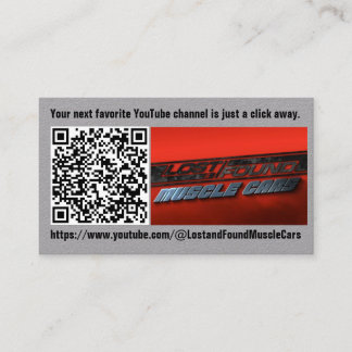 Youtube QR Code Business Card