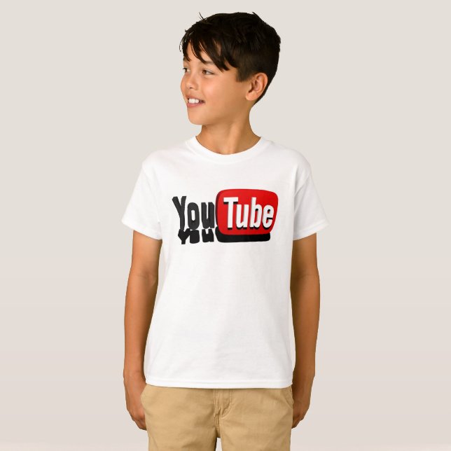YouTube themed clothes T-Shirt (Front Full)