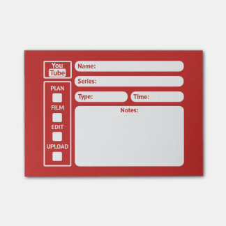 Youtube Video Planner Notes
