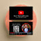 Youtube Vlogger Channel With QR Code Black
