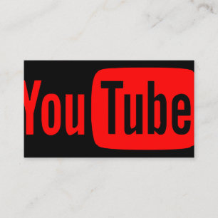Youtube Youtuber Social Media Bloger Vloger Business Card