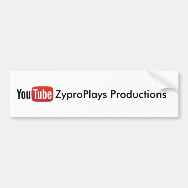 YouTube ZyproPlays Productions Sticker (Front)