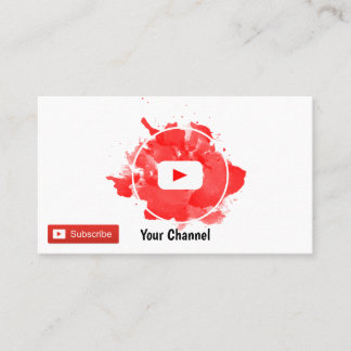 Youtuber Business Card