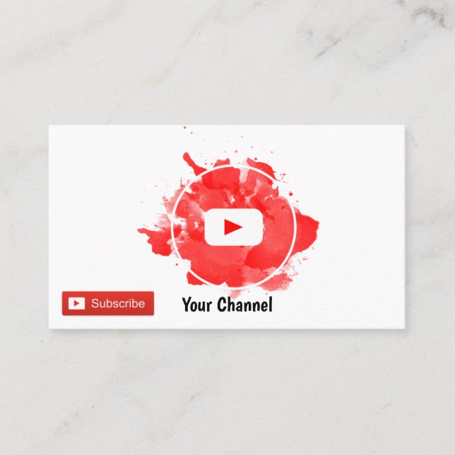 Youtuber Business Card (Front)