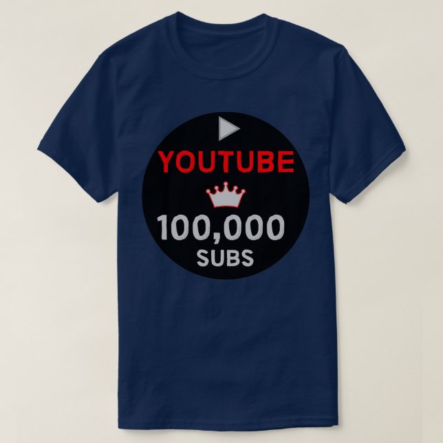 YouTuber Milestone Gifts YouTuber Vlogger Silver A T-Shirt (Design Front)