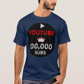 YouTuber Milestone Gifts YouTuber Vlogger Silver A T-Shirt
