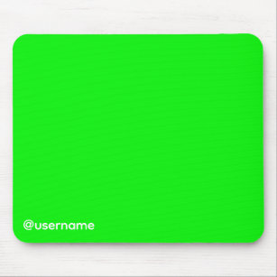 YouTuber Streamer Greenscreen with Username Mouse Mat