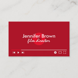 Youtuber Video Editor Short Movie Makers Vlogger Business Card