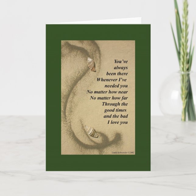 You've always been there - Verse for a loved one Holiday Card (Front)