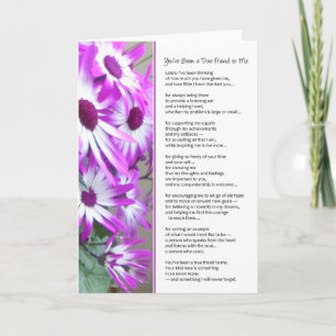 You've Been a True Friend To Me... Thank You Card