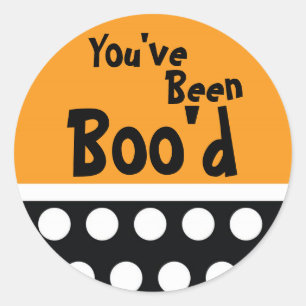"You've been Boo'd" Classic Round Sticker