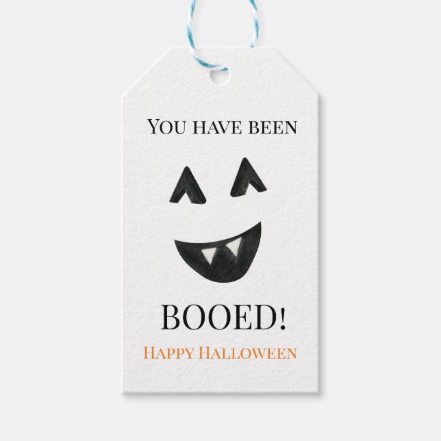 You've Been Booed Halloween Gift Tag (Front)