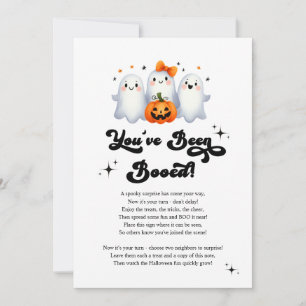You've Been Booed Halloween Neighbourhood Game Car Invitation