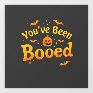 You've been booed Spooky Pumpkin Halloween Window Cling