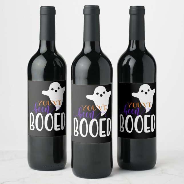 You've Been Booed Wine Label (Bottles)