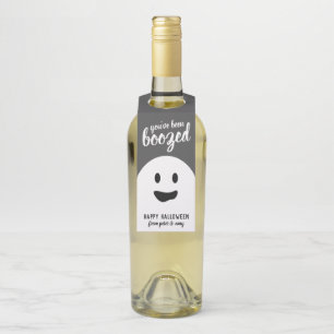 You've Been Boozed - Funny Halloween Party Bottle Bottle Tag