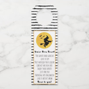 You've Been Boozed Witch Bottle Tags