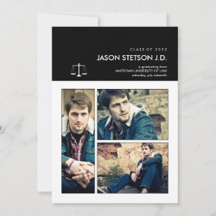 You've been framed Law Graduation Invitation