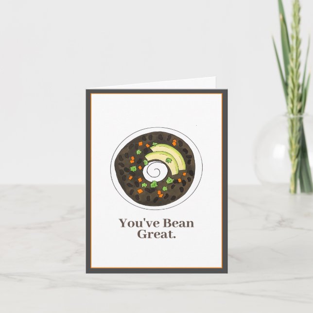 You've Been Great Black Bean Soup Thank You Card (Front)