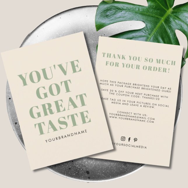 You've got great taste business thank you (Creator Uploaded)