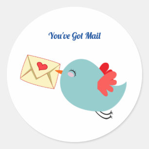 Youv'e Got Mail Classic Round Sticker