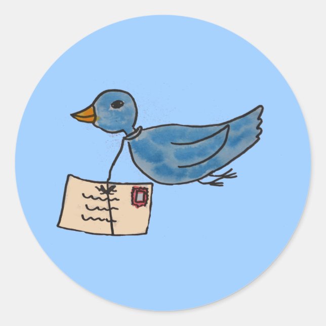 You've got mail classic round sticker (Front)