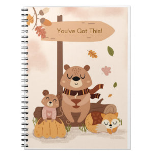 You've Got This Encouragement Autumn Cosy Woodland Notebook