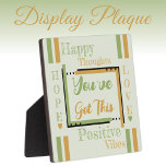 You've got this encouragement gold green plaque<br><div class="desc">Small square plaque / 5.25 x 5.25 with Easel

Encouragement,  positive vibes plaque gift idea.
A gift for someone you care about,  that might need a little daily reminder that they can get through whatever is troubling them.
There is always hope and love.
Green and gold.</div>