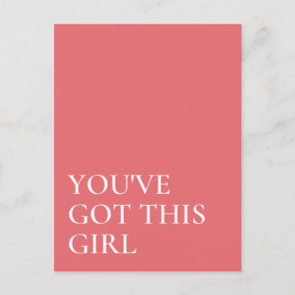 You've Got This Inspirational Quote Postcard