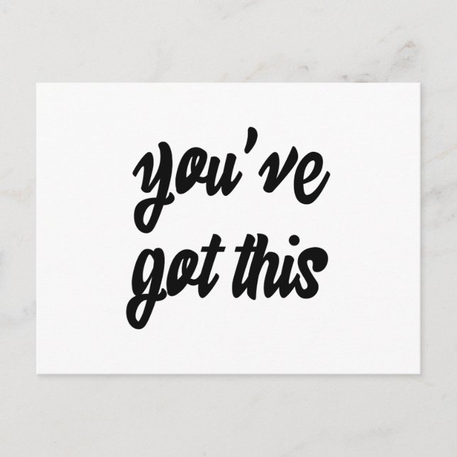 You've Got This: Inspiring, Simple Pep-Talk, 1 Postcard (Front)