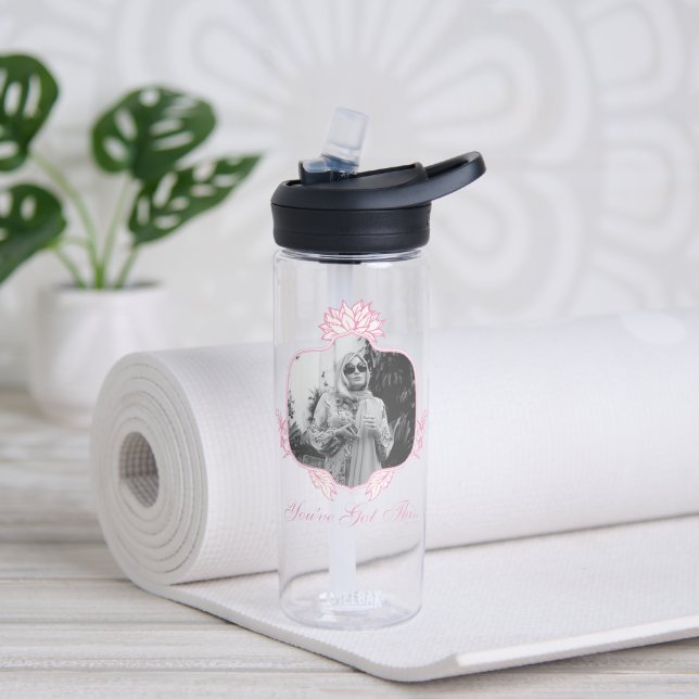 You've Got This - The White Lotus Water Bottle (Yoga)